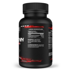 Rawsupps Laxogenin NattyBol supplement bottle showcasing ingredient details and dosage information.