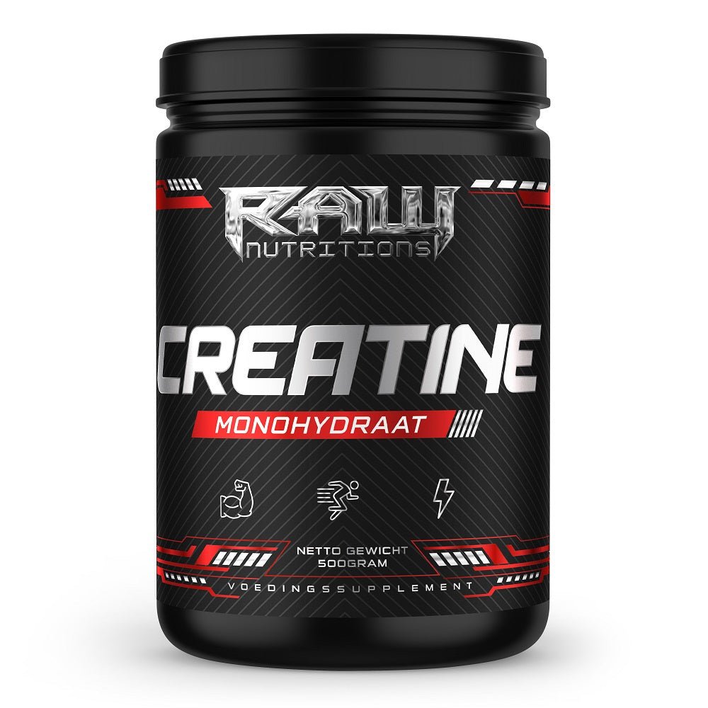  RawSupps Creatine Monohydraat 500 gram pot microfijn poeder