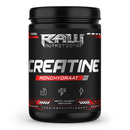  RawSupps Creatine Monohydraat 500 gram pot microfijn poeder