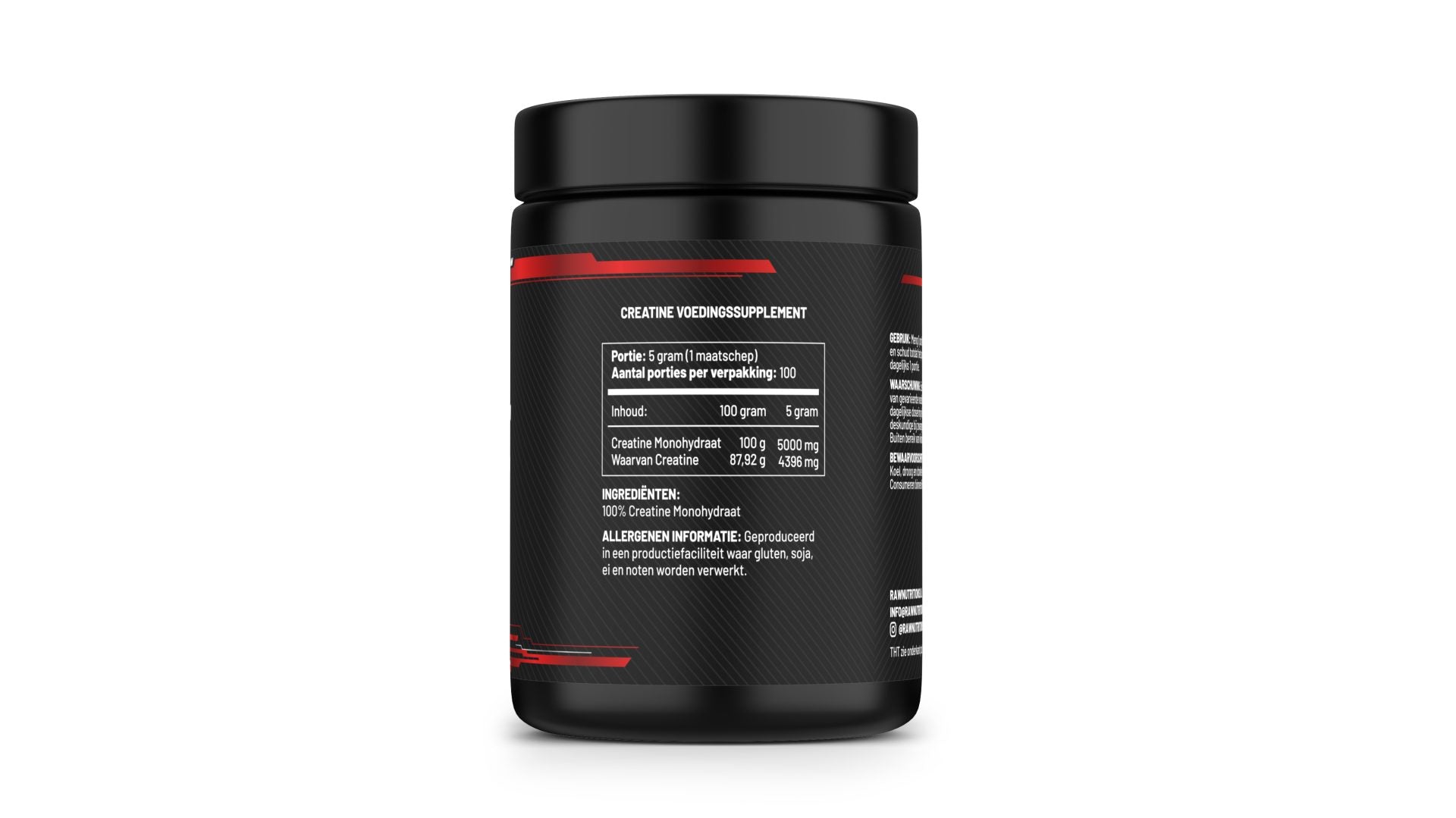  Microfijne structuur van RawSupps Creatine Monohydraat poeder